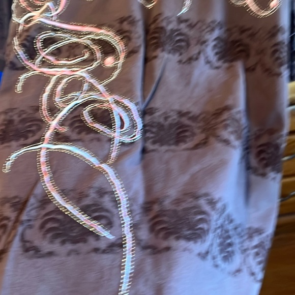 Vintage Pele Pelle BROWN velvet POLO shirt Marc Buchanan XL mens embroidered 3D - Picture 7 of 16